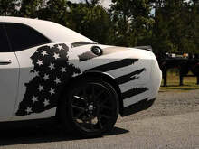 US USA vlag noodlijdende zijsticker sticker past op Musclecar Musclecarmodel Dodge Charger Chevy Camaro
_3