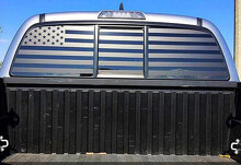 Aangepaste Amerikaanse Vlag Achterruit Vinyl Sticker voor Truck of SUV_2