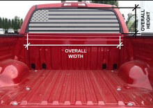 Aangepaste Amerikaanse vlag ACHTERRUIT VRACHTWAGEN SUV sticker Sticker 3