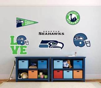 De Seattle Seahawks professionele American football team National Football League (NFL) fan wall voertuig notebook etc stickers stickers