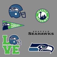 De Seattle Seahawks NFL Fan Vinyl Stickers Voor Auto & Muur 2