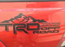 2 TRD Toyota Tacoma Tundra Decals Vinyl Sticker off-road graphics 4x4 2
