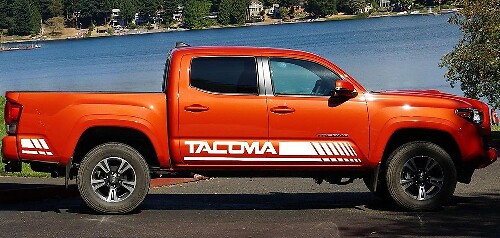 2X TOYOTA TACOMA zijbody sticker vinyl grafische racesticker van hoge kwaliteit
