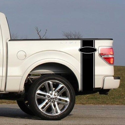 Rechte Strepen Achterzij Vinyl Decal Kit voor Muscle Car F-250 Super Duty