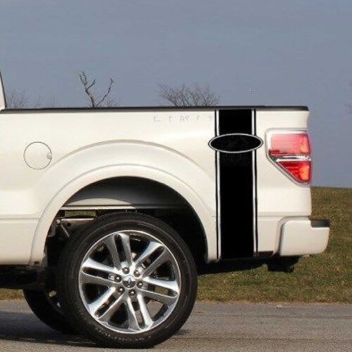 Rechte Streep Achterzijde Vinyl Decal Kit voor Musclecar Super Duty
