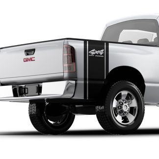 Pick-up truck vinyl bed sticker sticker GMC, Ford, Toyota, F-150 F-250 4x4