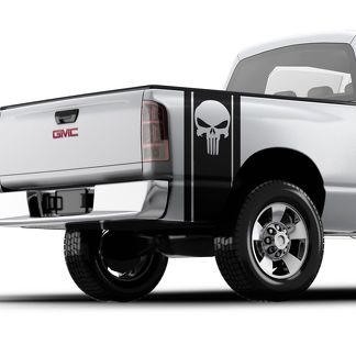 Punisher Skull Pickup Truck Bed Band Past op alle GMC, FORD, RAM, Chevrolet truck