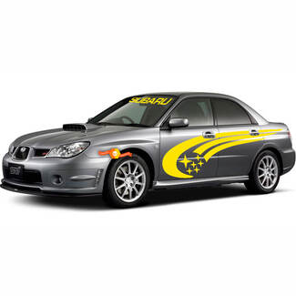 Subaru Rally Racing Side Stripes Graphics Impreza STI WRX 555 universele stickers