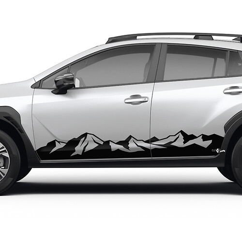 Zij deuren rocker paneel vinylstickers stickers stickers bergen sticker kit voor Suba Crosstrek
