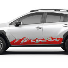 Mountain Style dorpel vinyl decal kit voor Subaru Crosstrek_2