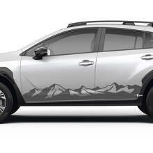 Mountain Style dorpel vinyl decal kit voor Subaru Crosstrek_3
