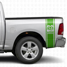 Hemi Stijl Achterzijde Aangepaste Strepen Vinyl Decal Kit voor Dodge Ram_3