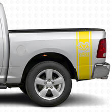 Hemi Stijl Achterzijde Aangepaste Strepen Vinyl Decal Kit voor Dodge Ram_5