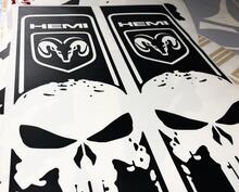 Dodge Ram 1500 2500 3500 Punisher Racing Stripe Hemi 4x4 Decal Truck Bed Sticker Vinyl 2