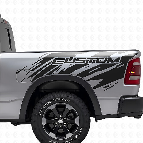 Splash Grunge Stijl Bedside Vinyl Decal Kit voor Dodge Ram