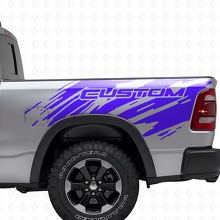 Splash Grunge Stijl Bedside Vinyl Decal Kit voor Dodge Ram_2
