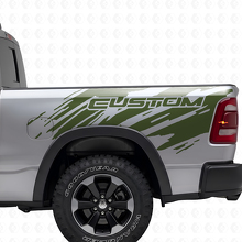 Splash Grunge Stijl Bedside Vinyl Decal Kit voor Dodge Ram_3