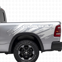 Splash Grunge Stijl Bedside Vinyl Decal Kit voor Dodge Ram_5