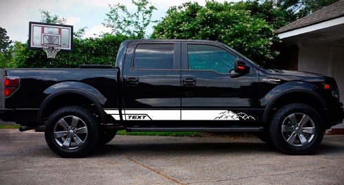 Sticker Sticker Grafisch Vinyl Onderzijde Deur Strepen voor Musclecar truck Bed Achterklep
