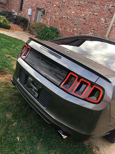 Versleten Amerikaanse Vlag Achterklep Vinyl Sticker voor Musclecar