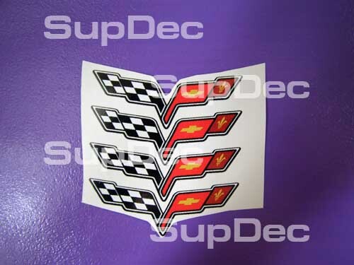 Corvette Vlag Wielkap Vinyl Decal Set voor Chevy Corvette C5 C6 Z06