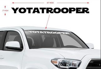 Yotatrooper voorruit sticker