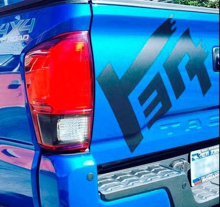 TEQ-logo achterklep vinyl decal sticker voor Toyota Tacoma