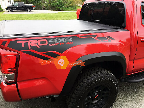 TRD-stijl 4x4 Off Road Vinyl Decal Kit voor Toyota Tacoma of Tundra
