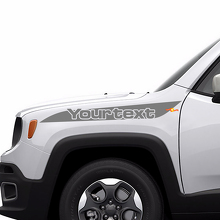 Lettering Stripe Motorkap Zijkant Vinyl Decal Sticker Grafiek voor Jeep Renegade 2