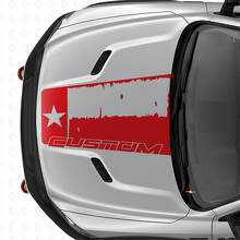 Verweerde Texas Vlag Motorkap Vinyl Decal voor Dodge Ram 2015–2017_4