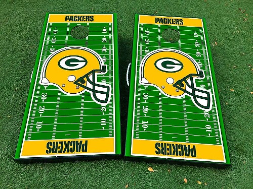 Aangepaste NFL-teamveld Cornhole-bord vinylwrapstickers