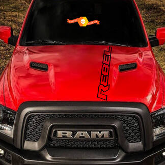 Dodge Ram Rebel Logo Hood Flare Truck Vinyl Sticker Grafisch