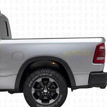 Custom Off Road Outline Letters Bed Side Vinyl Decal Kit voor Dodge Ram_6
