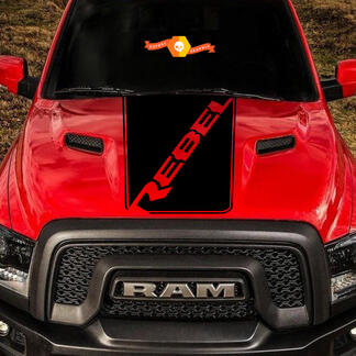 Dodge Ram Rebel Hood Logo Truck Vinyl Sticker Afbeelding