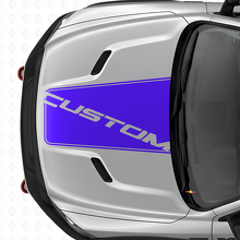 Blackout middelste motorkap vinyl sticker voor Dodge Ram truck_2