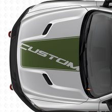 Blackout middelste motorkap vinyl sticker voor Dodge Ram truck_3