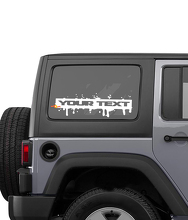 Spatverfstijl Lettering Stripe Zijvenster Vinyl Decal Sticker 2 voor Jeep Wrangler Rubicon Sahara 2