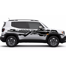Technische Grunge Grafische Stijl Zijstrepen Vinyl Decal Sticker voor Jeep Renegade 3