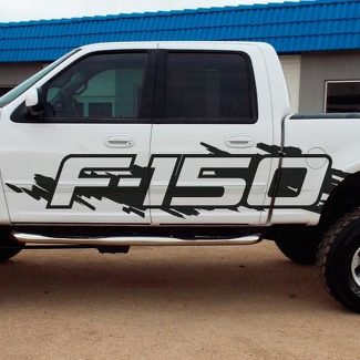 Ford F-150 Side Splash Grunge F150 F 150 Vinyl Decal Graphic Pickup Pick-up Bed Truck