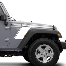 Biesstrip Motorkap Spatbord Vinyl Graphics Kit voor Jeep Wrangler 2