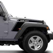 Biesstrip Motorkap Spatbord Vinyl Graphics Kit voor Jeep Wrangler 3