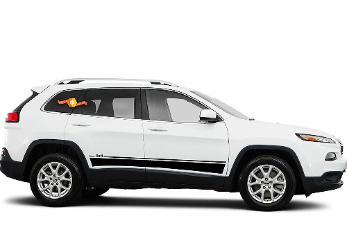2014-2017 Jeep Cherokee Brave vinyl grafische kit
