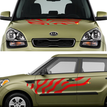 Zijdeuren Accenten Decals Stickers geschikt voor Kia Soul 3
 2