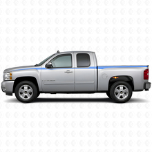 Geïllustreerde Vinyl Zijstrepen Decal Kit voor Chevy Silverado 2006-2013_2