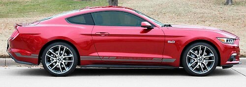 2015-2017 Ford Mustang Haste Rocker Stripe Vinyl Grafische Kit