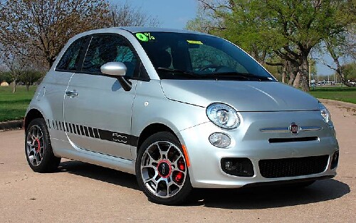 2011-2016 Fiat 500 Rocker Strobe Stripe Vinyl Grafische Kit