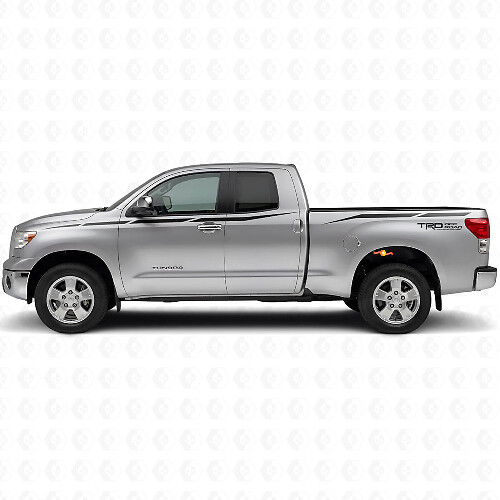 TRD Gescherpte Strepen Zij Vinyl Decal Kit voor Toyota Tundra 2007-2013