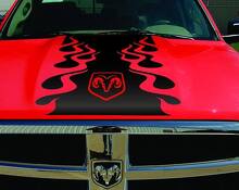 Vlammotief Vinyl Sticker voor Dodge Ram 1500 2500 3500 Rebel_2