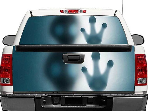 Alien Hand achterruit- of achterklepstickervinyl voor pick-uptrucks en SUV's