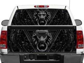 Black Lion Deur Achterruit OF achterklep Decal Sticker Pick-up Truck SUV Auto